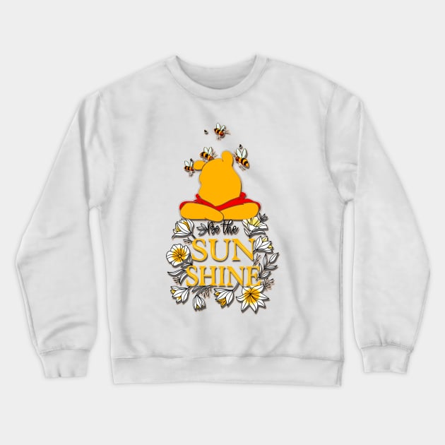 Motivational Bear Quote Crewneck Sweatshirt by PyGeek